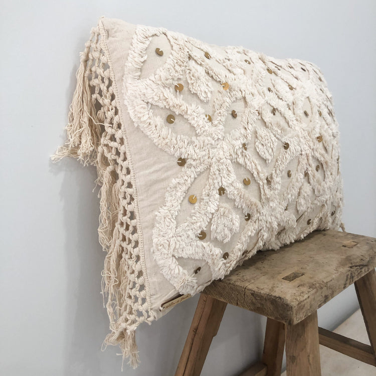 Ivy Lumbar Cushion Cover Coastal Decor