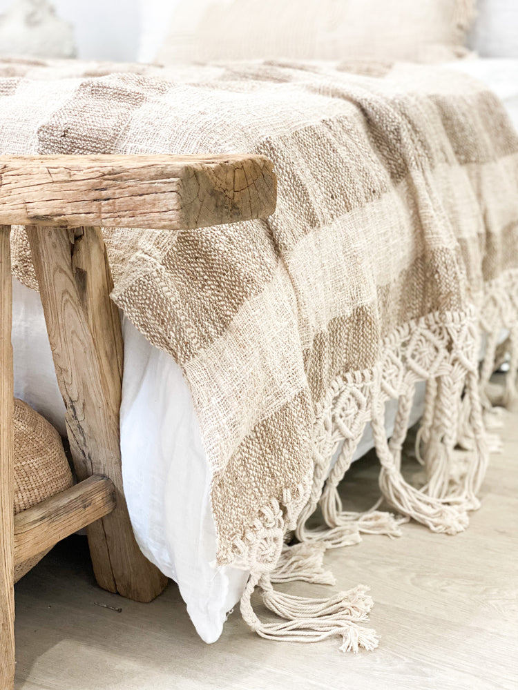 Natural Hartley Throw