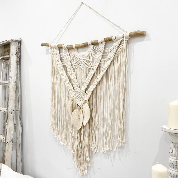 Fern Macrame Wall Hanging Beach Decor