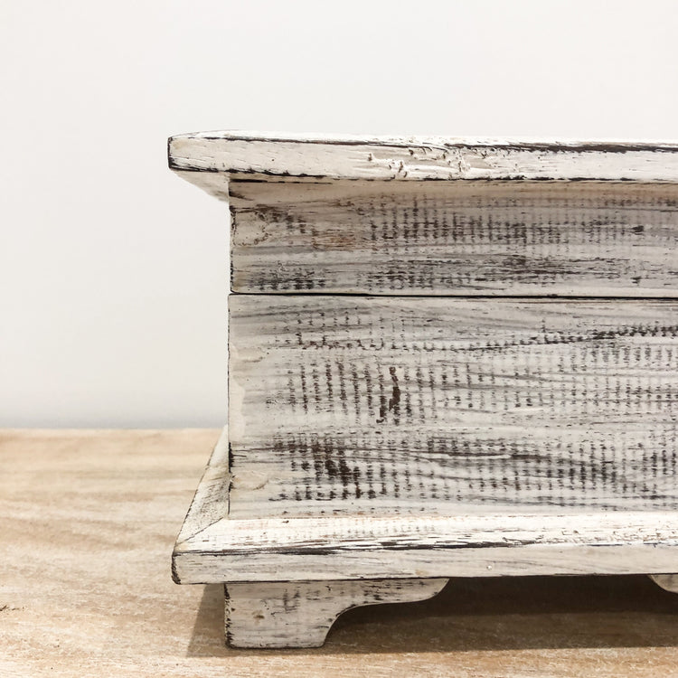 White Washed Chest Natural Homewares