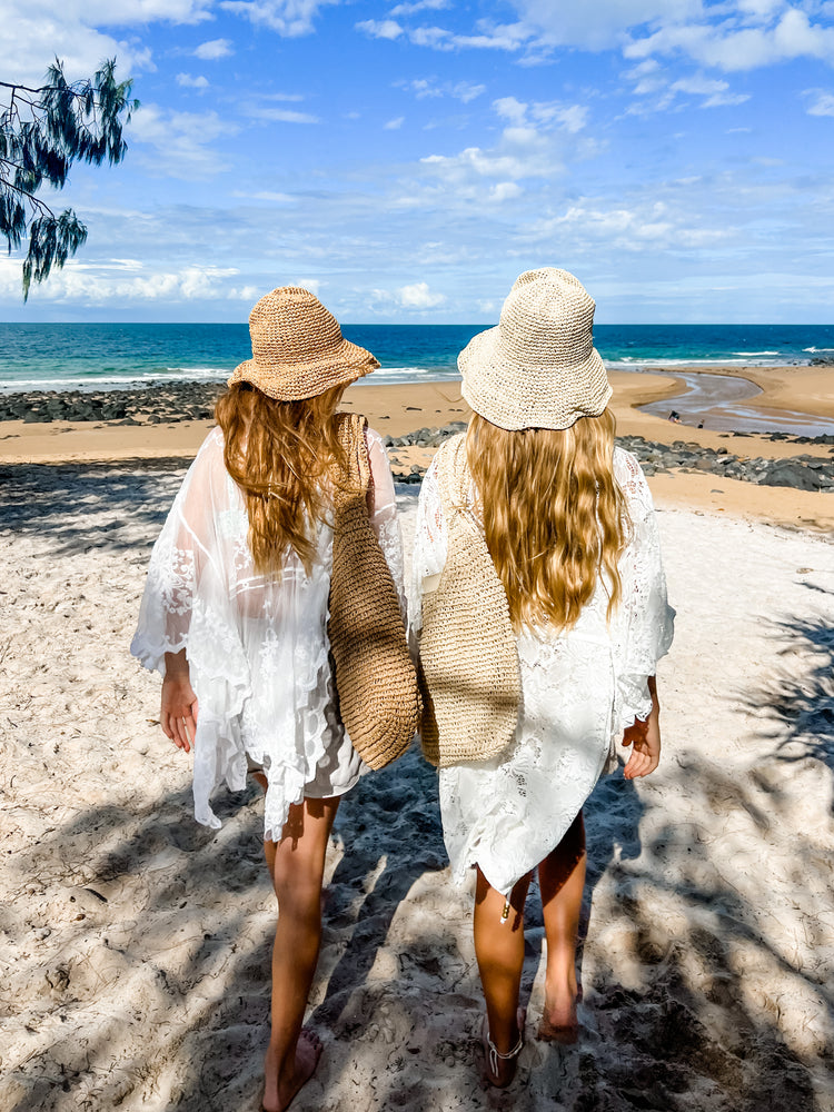 Costa Beach Hat | Blonde | Willow & the Waves Collection Preorder