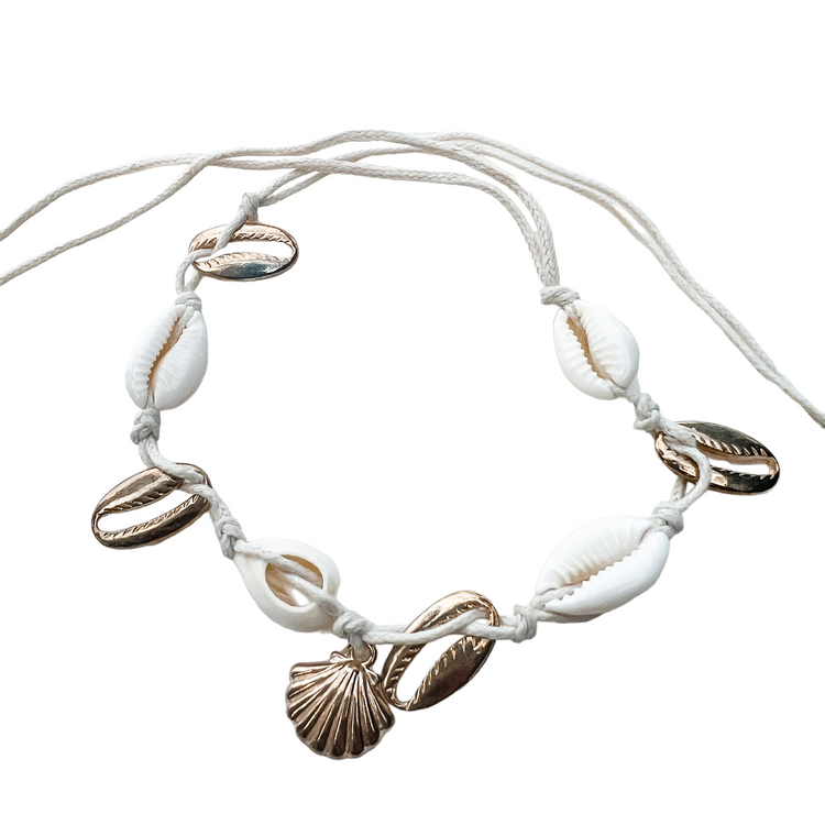 Phi Phi Cowrie Anklet | Willow & the Waves Collection