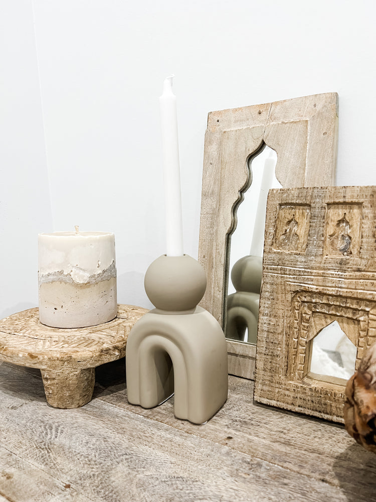 Tatum Ceramic Candle Holder