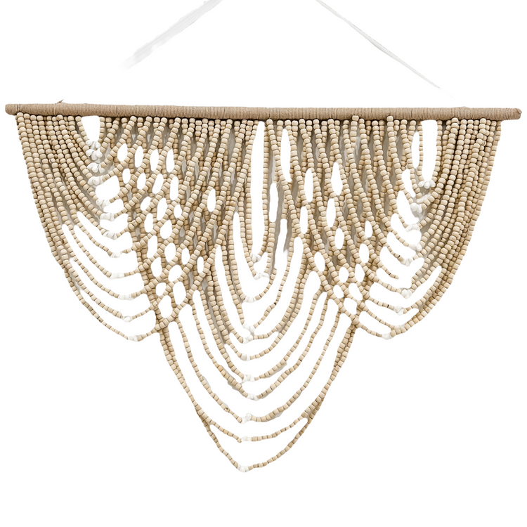 Waterfall Bead Wall Hanging | Natural
