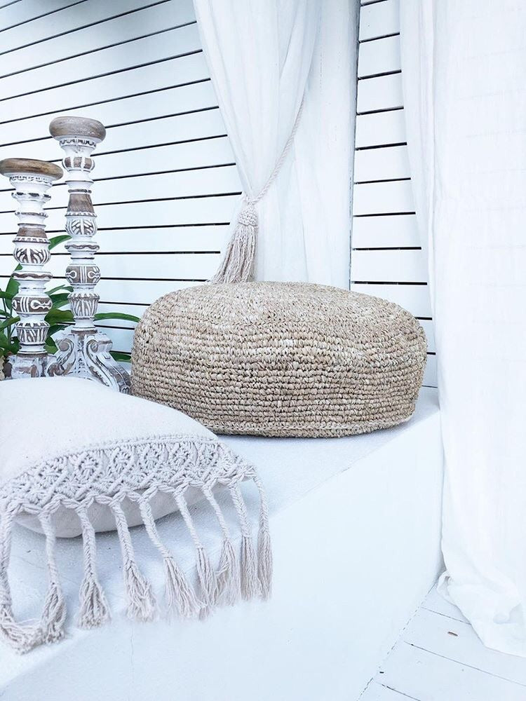 Seagrass Pouffe Natural Homewares