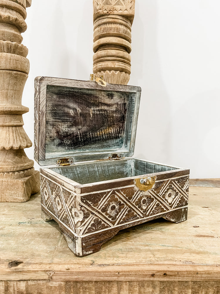 Moroccan Flower Chest Tribal Homewares