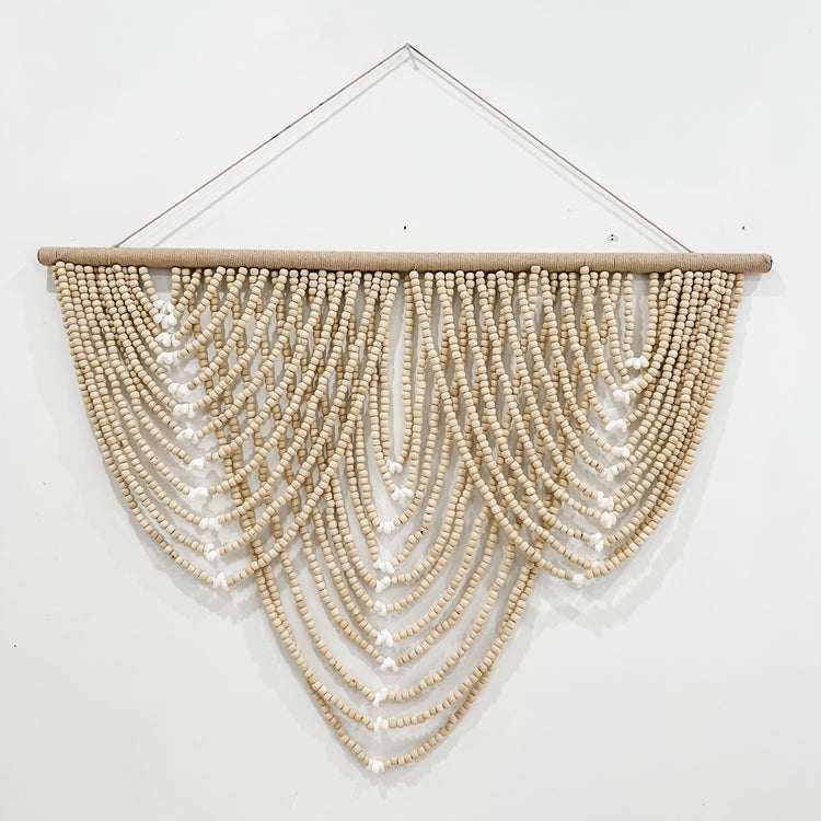 Waterfall Bead Wall Hanging | Natural