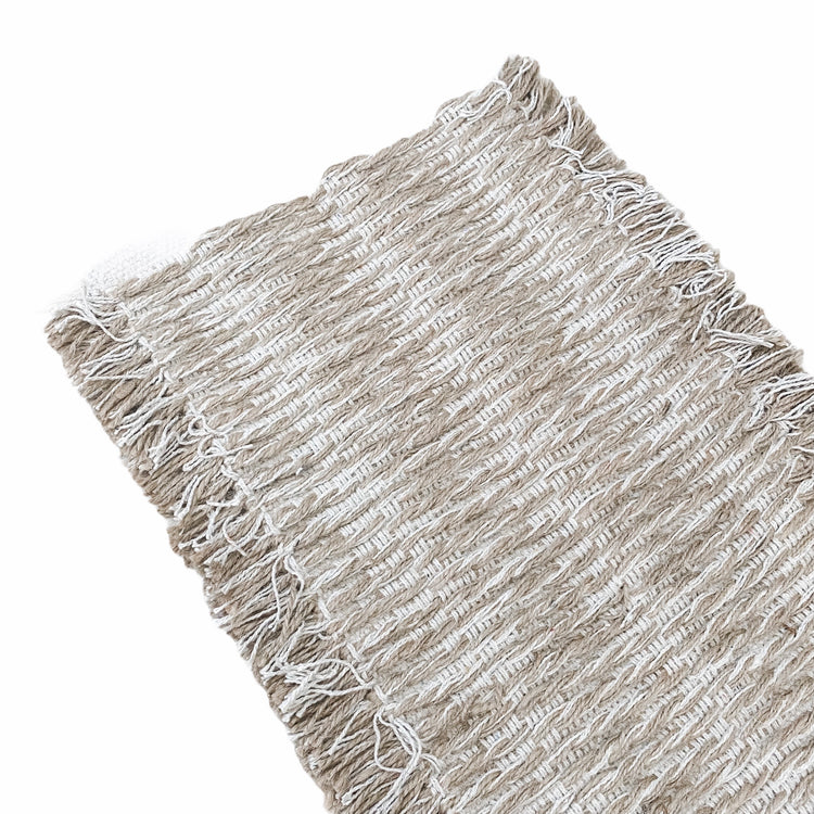 Reversible Cotton Jute Table Runner Coastal Decor