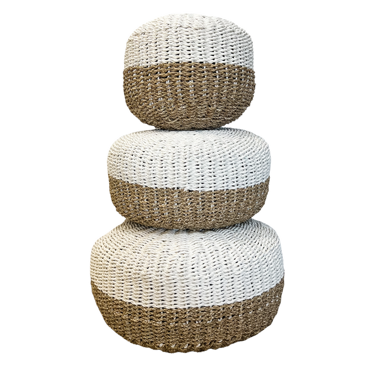 Prairie Natural Fibre Pouffe | 3 Sizes