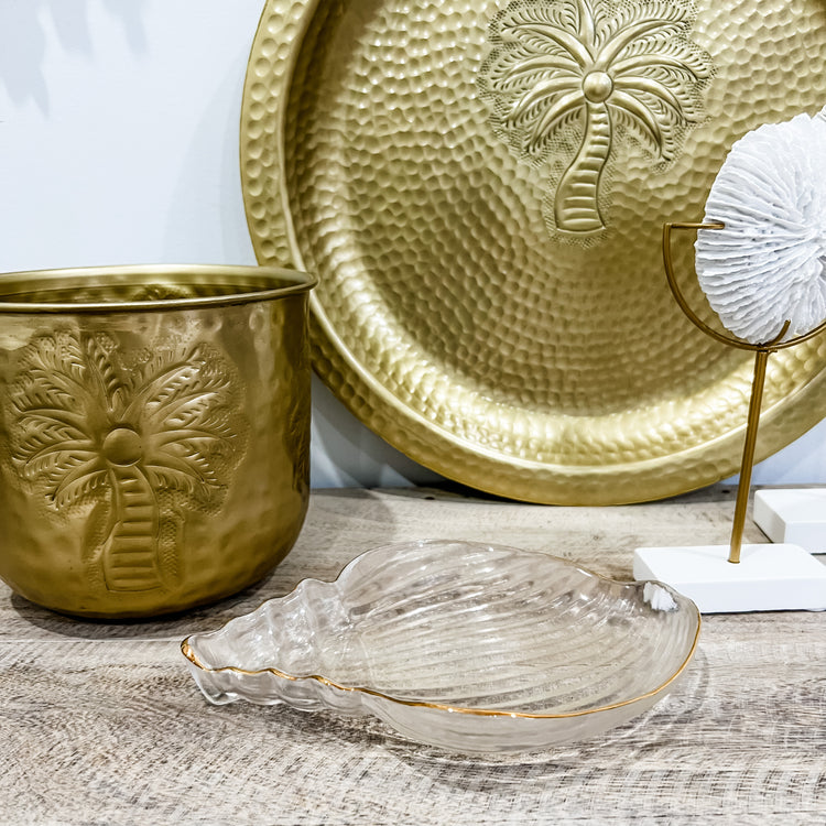 Glass Trinket Tray | Conch Shell
