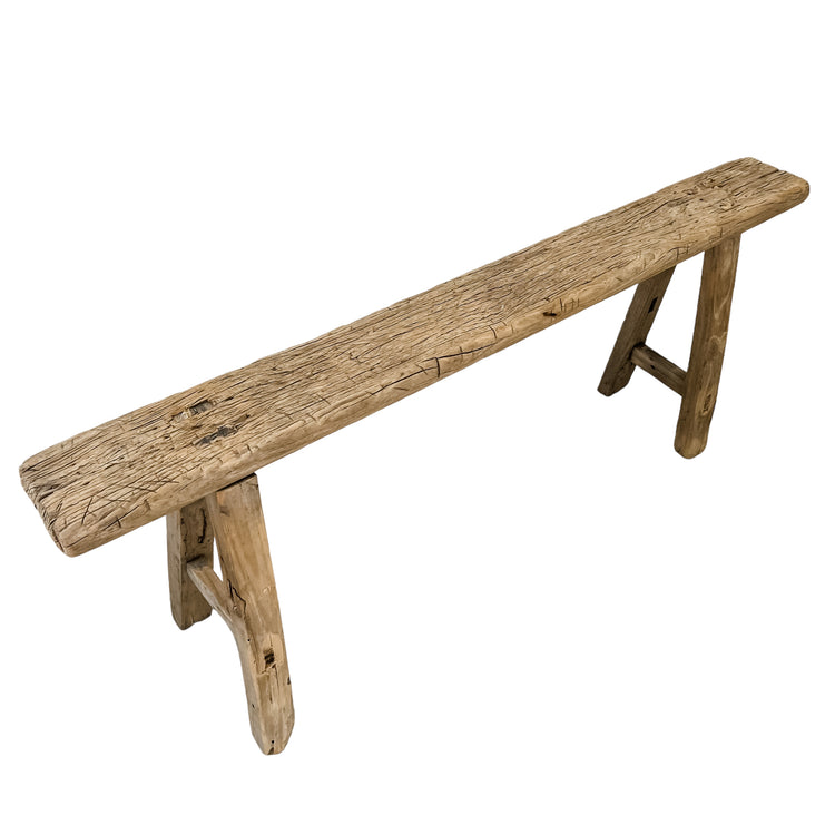 Chinese Elm Bench | Skinny