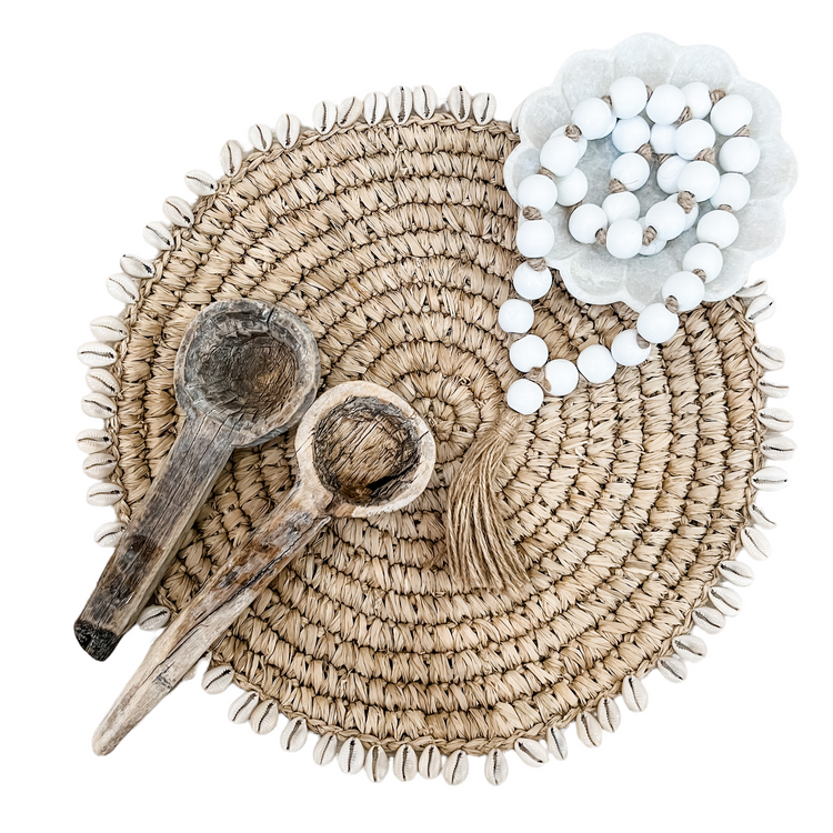 Bora Bora Raffia Placemat Coastal Decor