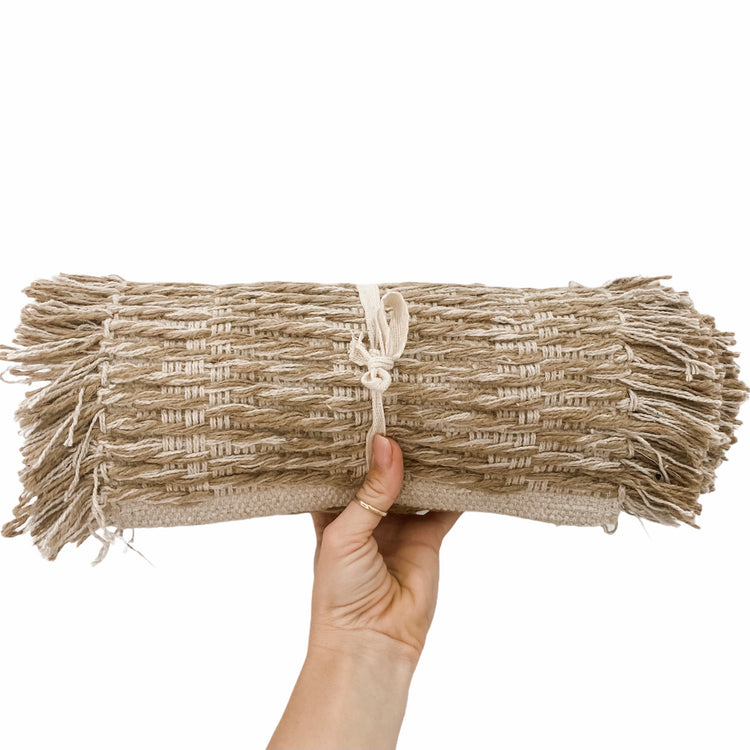 Reversible Cotton Jute Table Runner