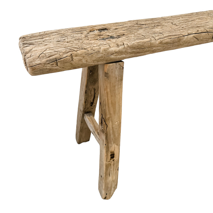 Chinese Elm Bench | Skinny