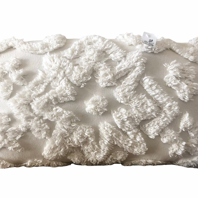 Hand Woven Aiyana White Cushion Cover