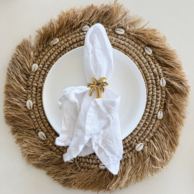 Golden Palm Napkin Ring