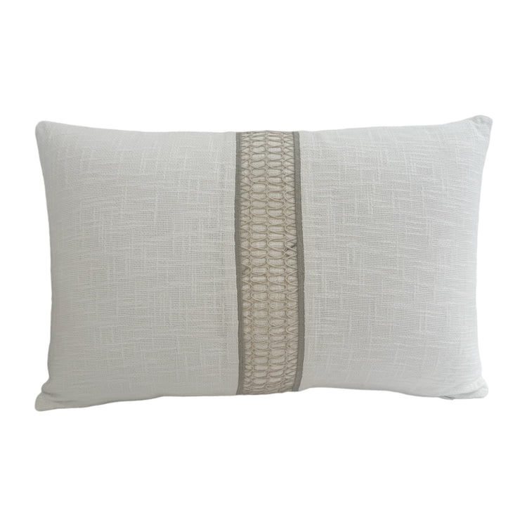 Braided Cushion | Warm White | 40x60cm