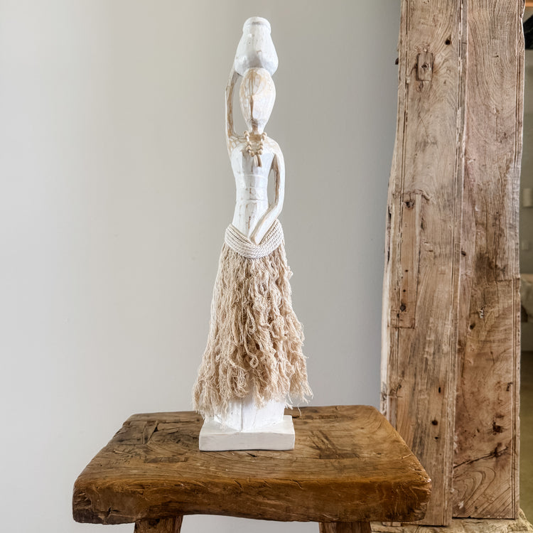 Coastal Island Tribal Lady Statue – Natural