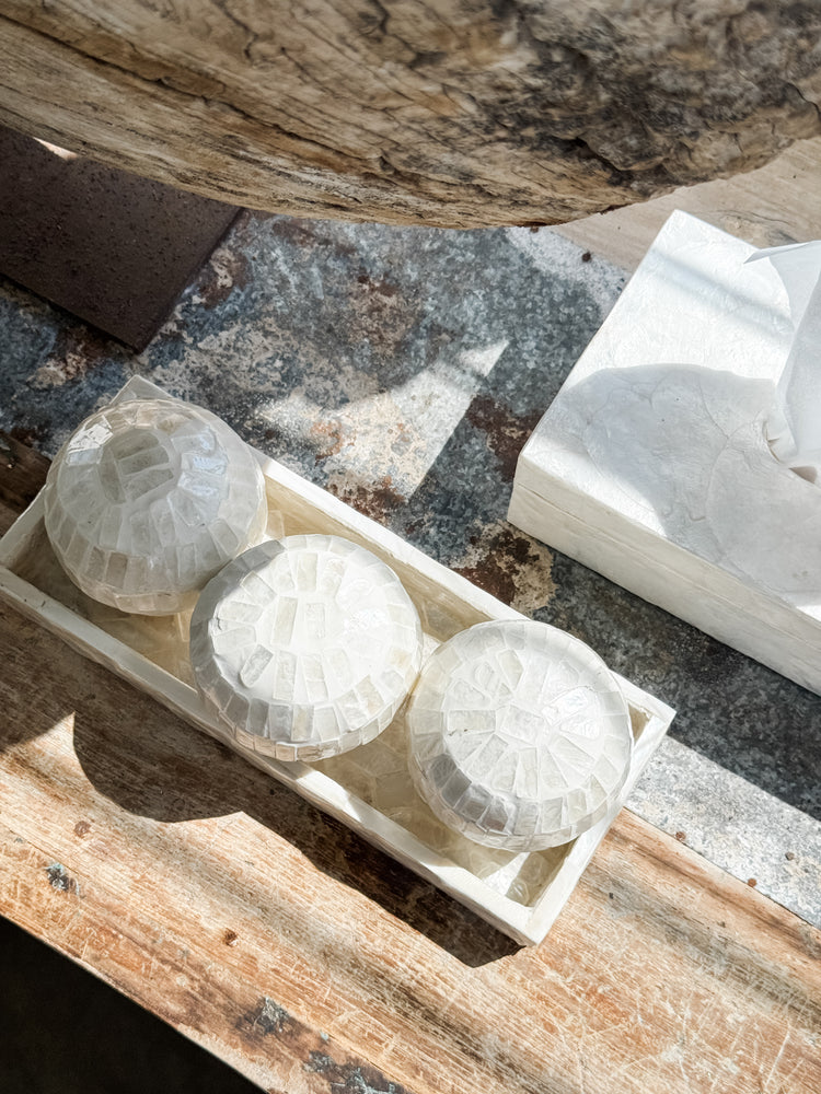 Shiloh Inlay Deco Ball – 8 cm Ivory