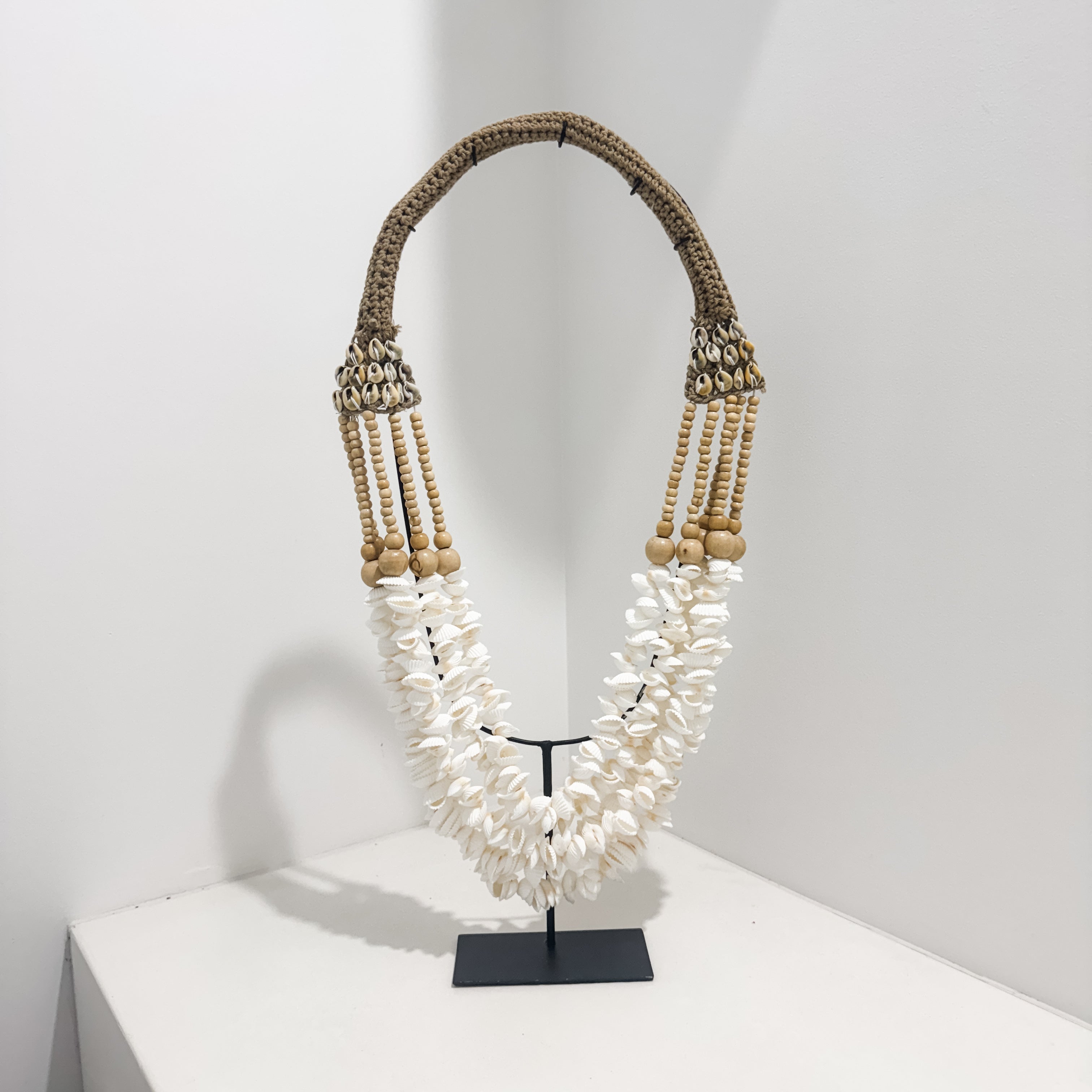Solana Shell Necklace on Stand | Cockle Shell