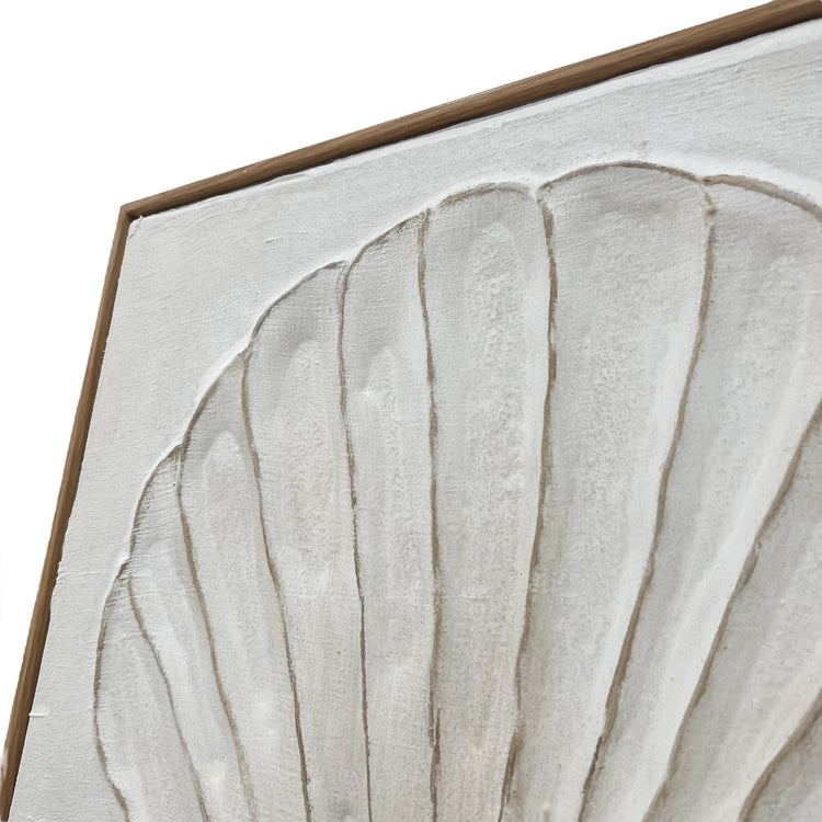 Clam Shell Framed Canvas | 50x50cm