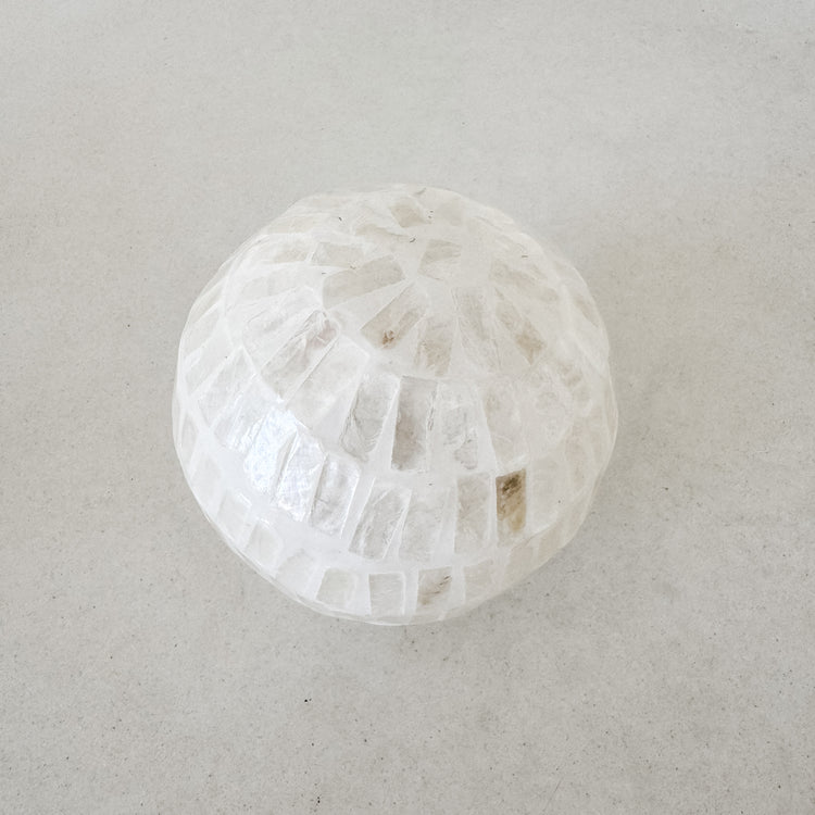 Shiloh Inlay Deco Ball – 10 cm Ivory