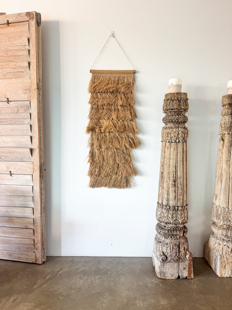 Natural Raffia Wall Hanging – 40x105cm
