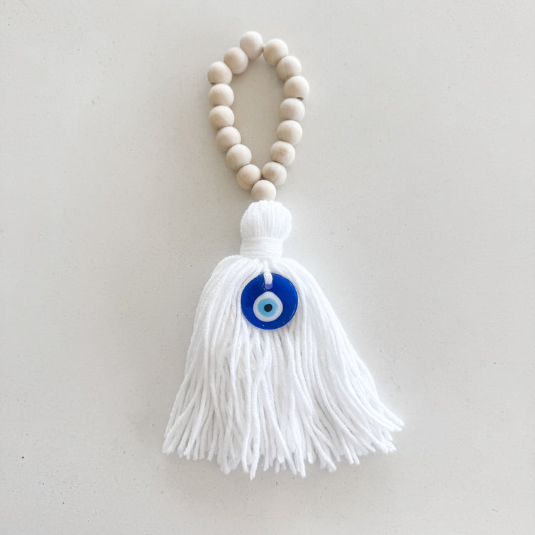 Coastal Charm Evil Eye Tassel