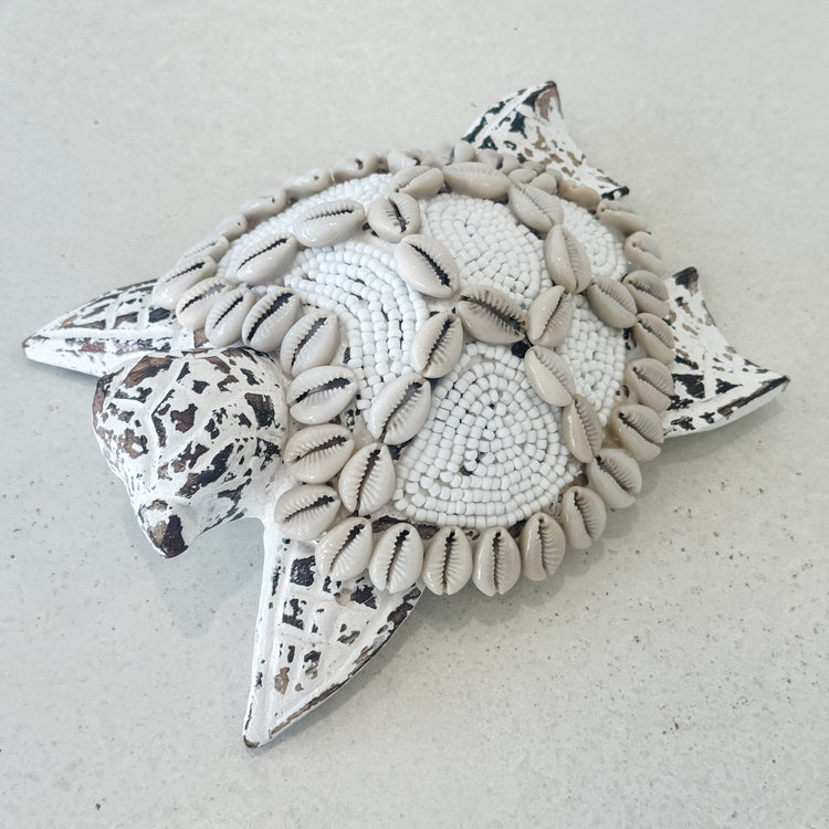 White Tropika Turtle Décor