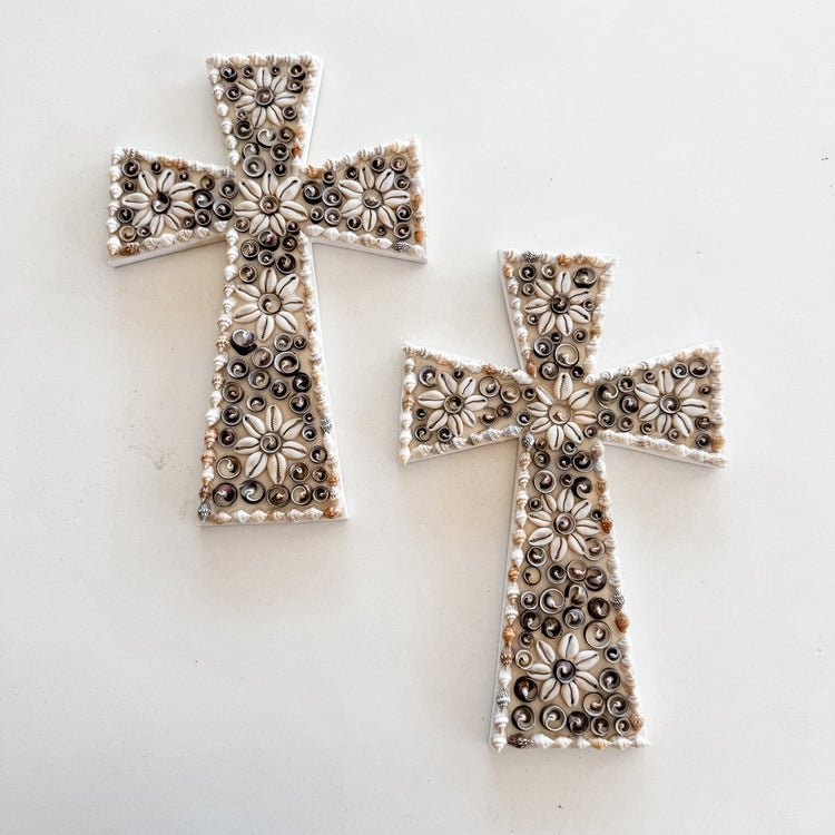 Coastal Grace Shell Cross