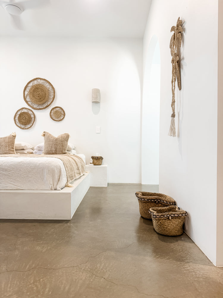 Natural Beaded Tassel Garland | 100cm