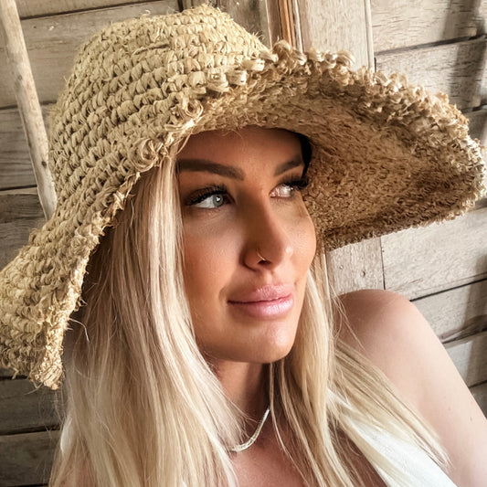 Seabreeze Raffia Sun Hat Preorder