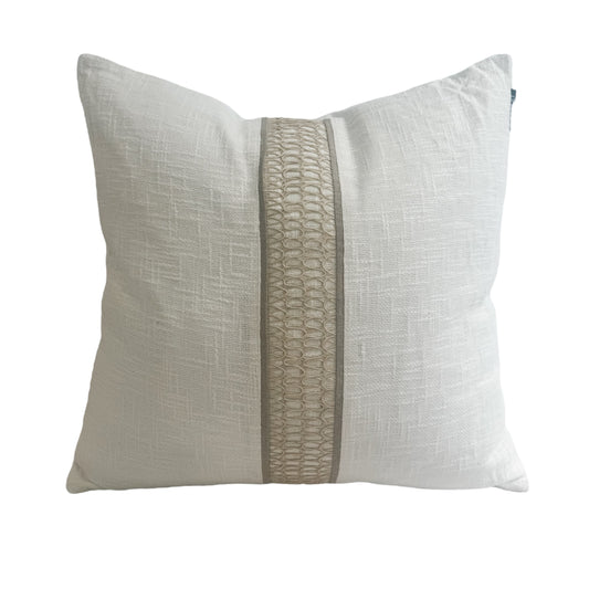 Braided Cushion | Warm White | 55x55cm