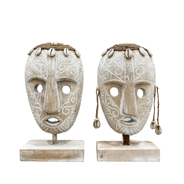 Sumba Mask | White Washed