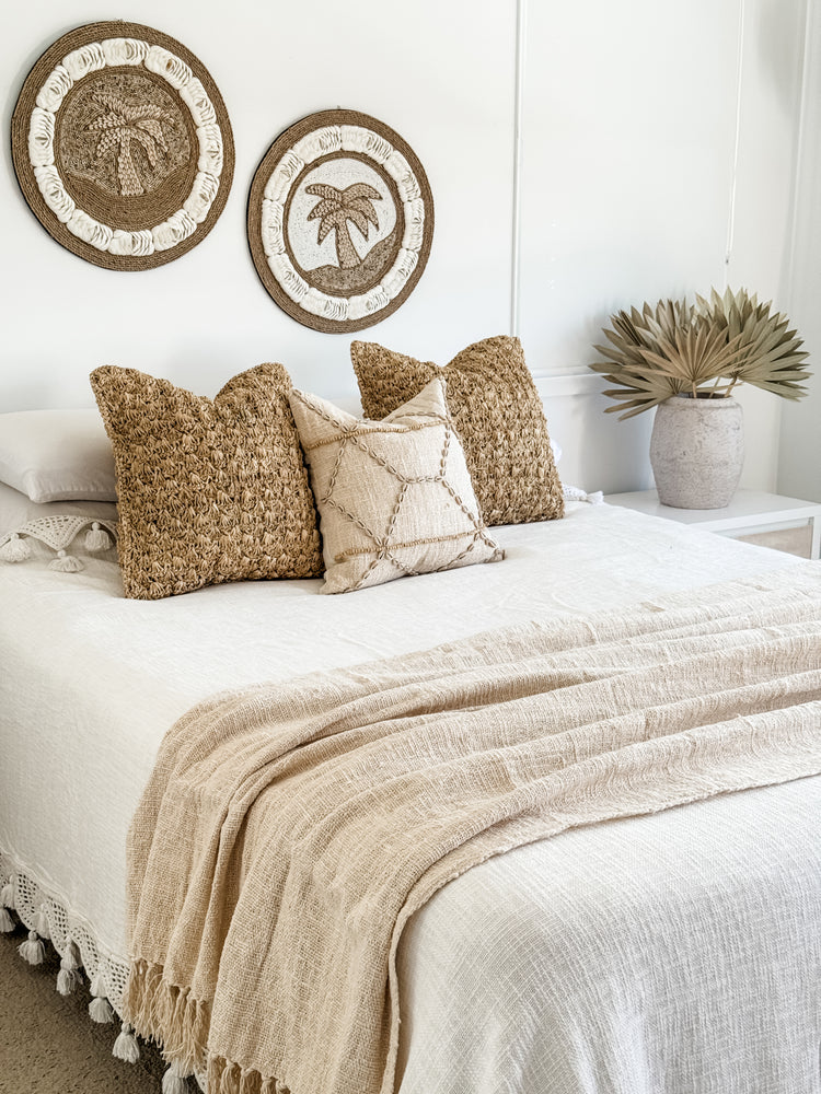 Palm Tree Shell Wall Hanging – Natural Sand