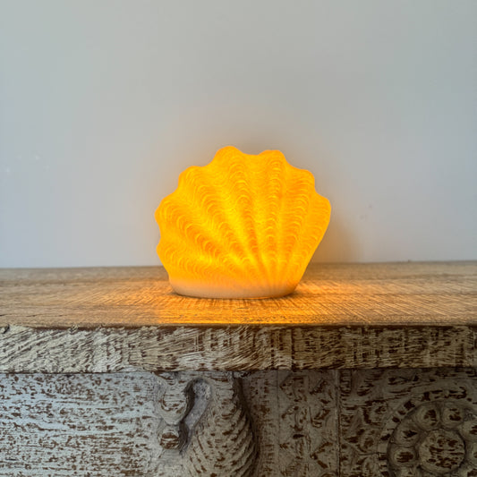 Resin Scallop Shell Lamp