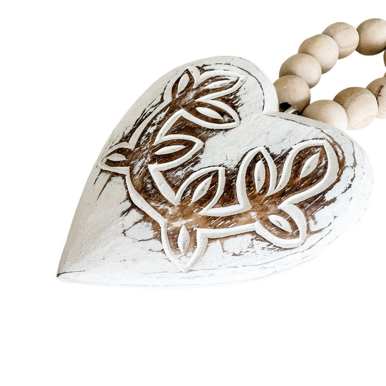 Heart Hanging | White