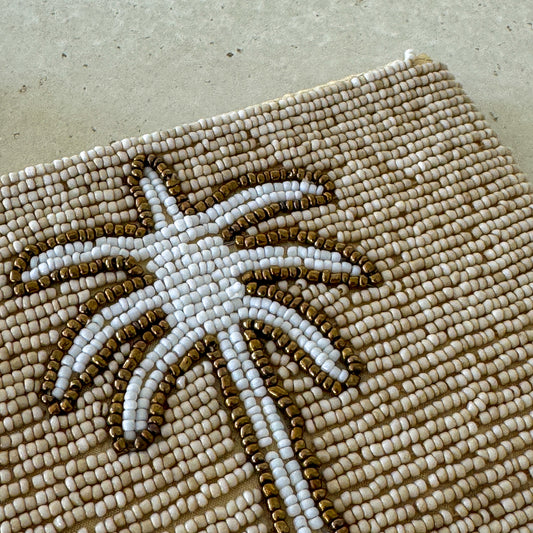 Palm Tree Beaded Coin Purse
