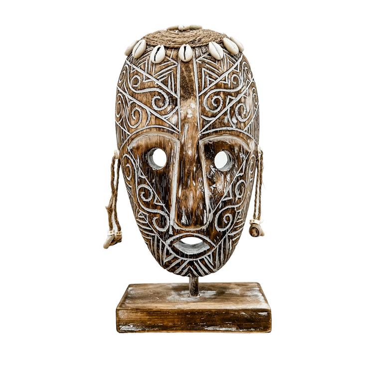 Wooden Sumba Mask | Dark Brown