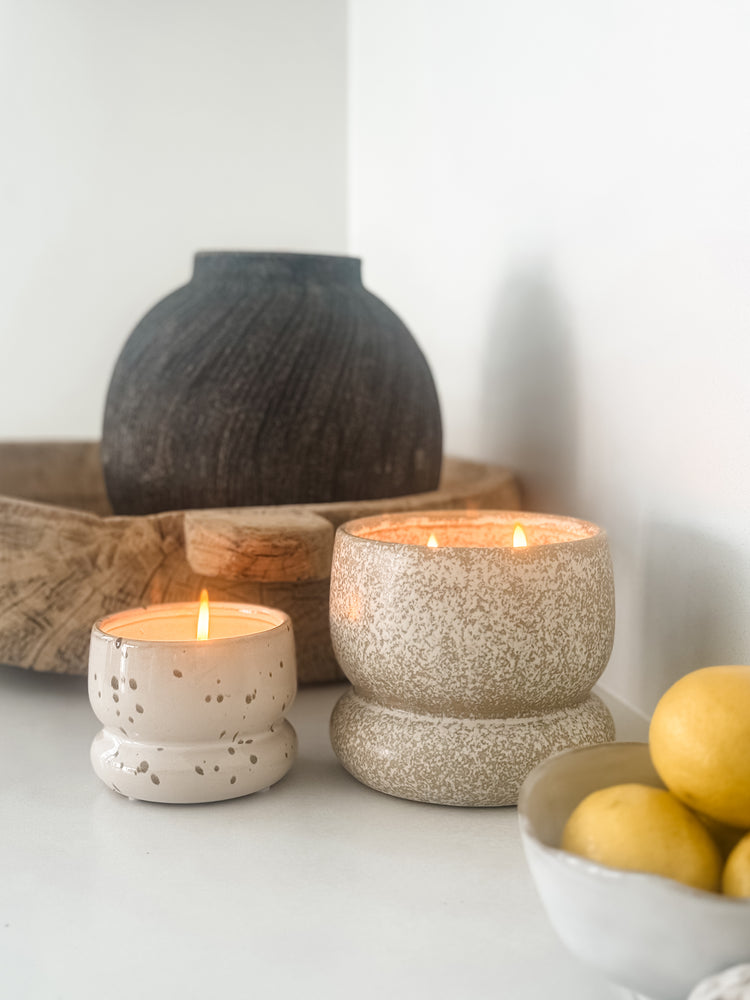 Romini Ceramic Candle Jar | Lemongrass