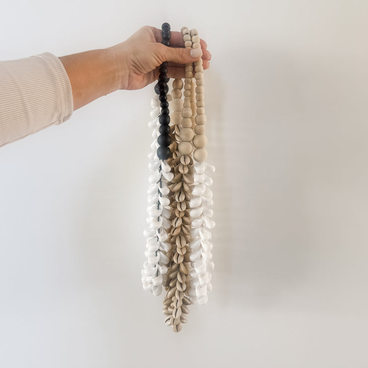 Cowrie Shell & Natural Bead Necklace