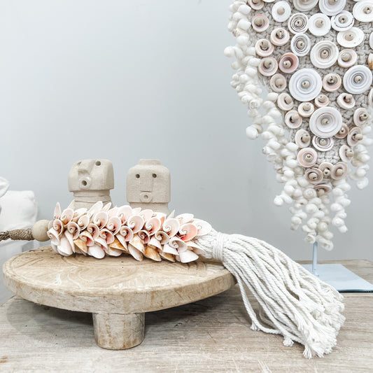 Blush Shell Wall Tassel