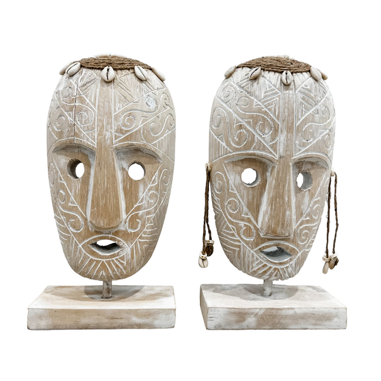 Sumba Mask | White Washed