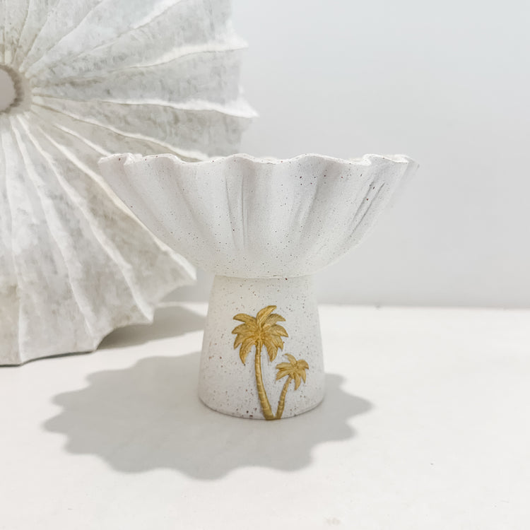 Palm Cove Pedestal Bowl