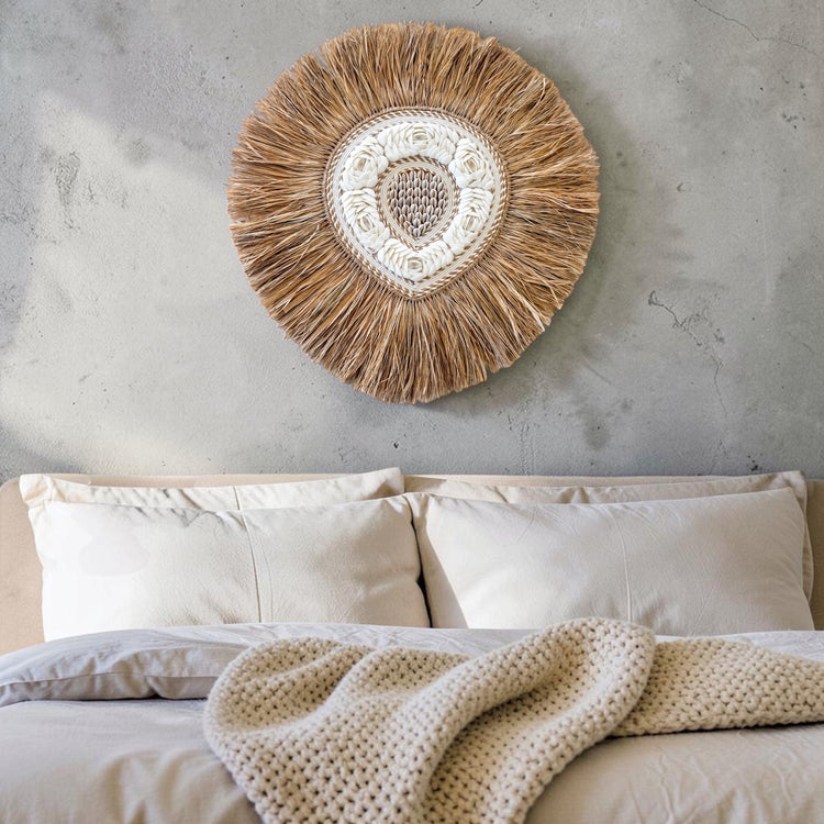 Amara Shell Heart Wall Hanging – 50cm