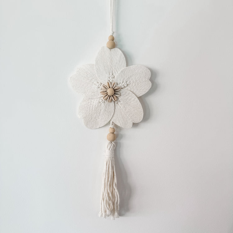 Flower Tassel Wall Hanging