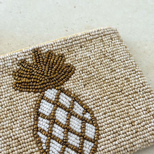 Pineapple Beaded Coin Purse