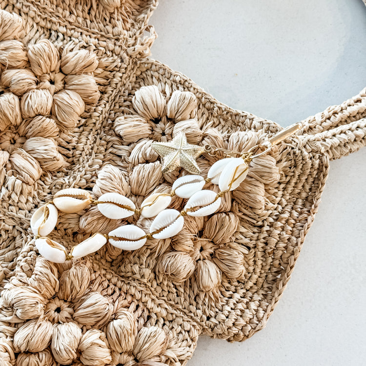 Amalfi Raffia Floral Bag