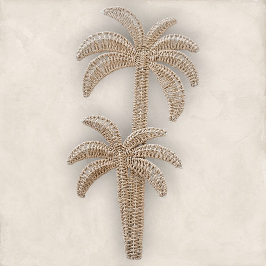 Rattan Palm Tree Wall Hanging