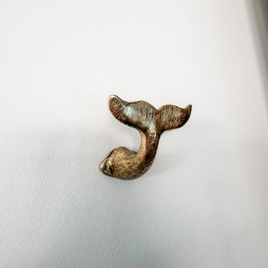 Gold Whale Tail Wall Hook